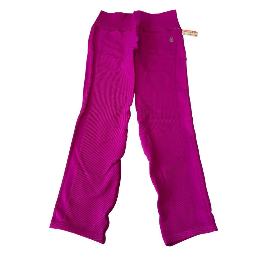 Free‎ People Women's Free Throw Leggings Size M Purple/Pink NWT